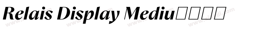 Relais Display Mediu字体转换